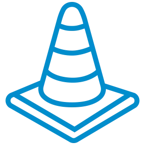 Icon eines Verkehrshütchens